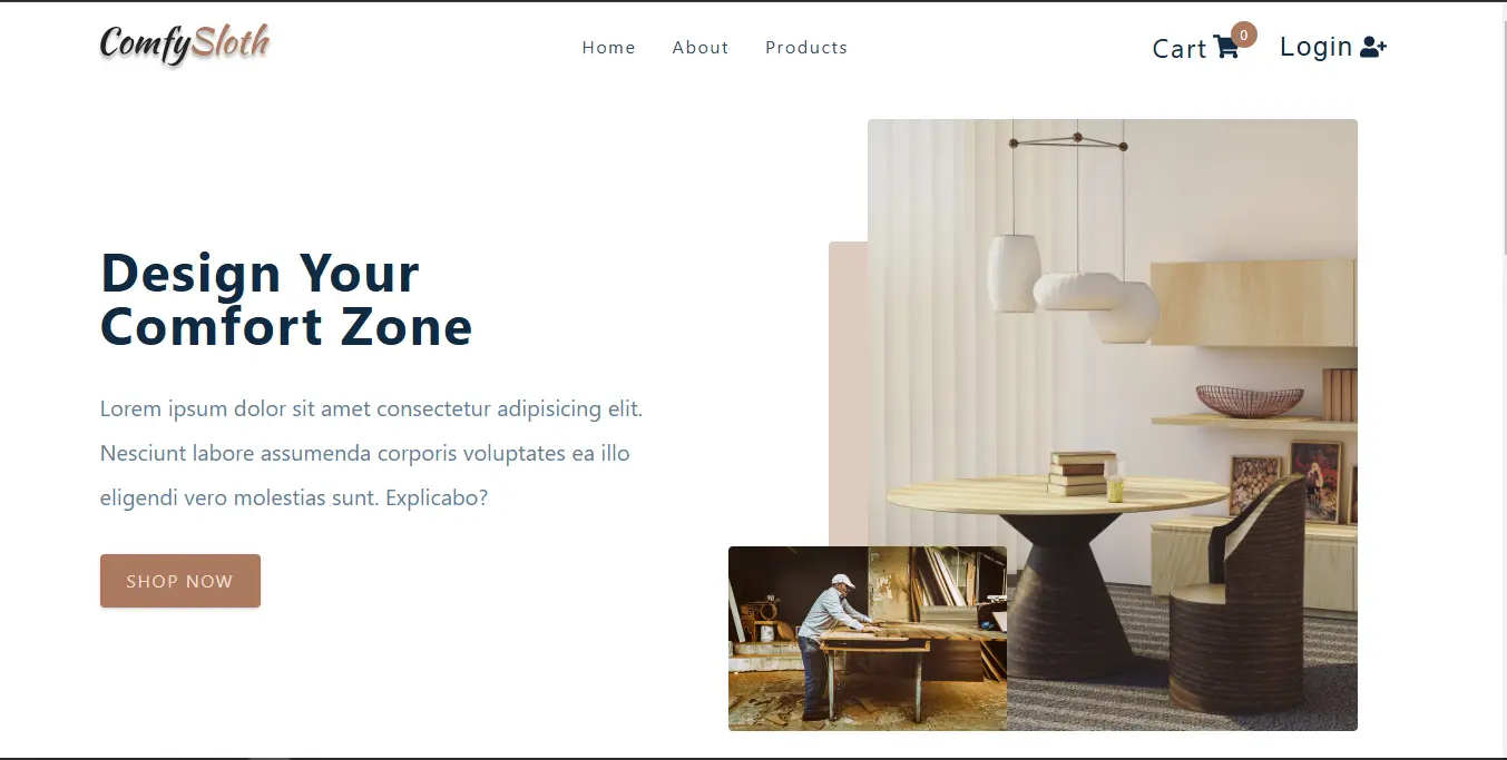 ComfySloth E-Commerce Store